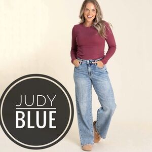 Judy Blue Light Vintage Wash Straight Jeans [1987]